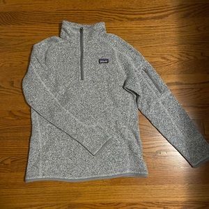Gray Patagonia Sweater Fleece 1/4 Zip Up